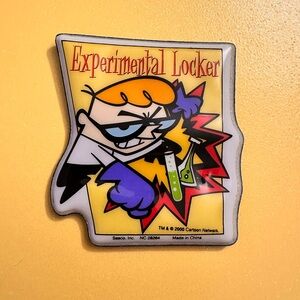 Vintage 2000 Cartoon Network Dexter’s Laboratory Experimental Locker Magnet